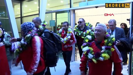 Görme engelli milli judoculara Ankara'da coşkulu karşılama