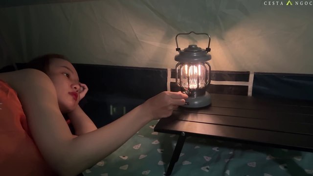 SOLO OVERNIGHT CAMPING IN THE RAIN - RELAXING IN THE TENT WITH THE SATISFYINGOF SOUND NATURE - ASMR-(1080p60)