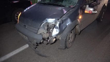 Düğünden çıkan vatandaşlara hafif ticari araç çarptı: 1 ölü, 1 yaralı