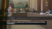 TeleSUR Noticias 15:30 11-11: Gobierno de Perú rechaza informe del Congreso