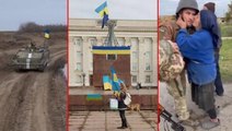 Rusya geri çekilme kararı almıştı! Ukrayna askerleri Herson'un merkezine bayraklarını astı