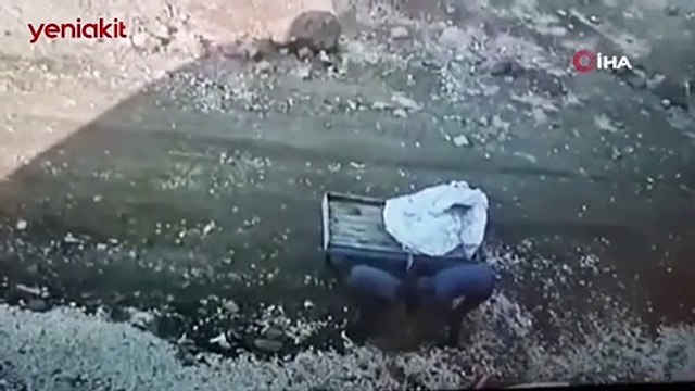 Rögar kapağını çalmak isteyen hırsızın başına bakın ne geldi!