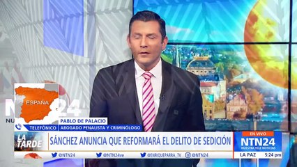 Entrevista al abogado Pedro de Palacio sobre propuesta de eliminar el delito de sedición en España