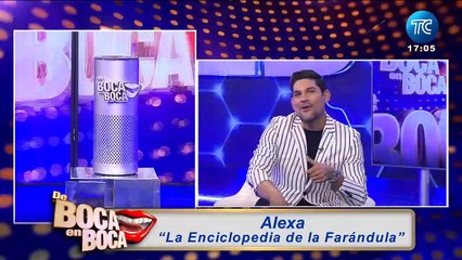 Alexa “La Enciclopedia de la Farándula” llegó a De Boca en Boca