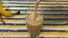 Banana Oatmeal Smootie / Smoothie Με Μπανάνα Και Βρώμη