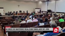 Alunos simulam tribunal de júri em Apucarana