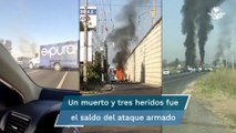 Se registran bloqueos con autos incendiados en Guanajuato