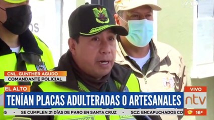 Veinte vehículos retenidos tras operativos en El Alto