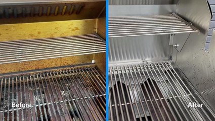 How grills are professionally cleaned