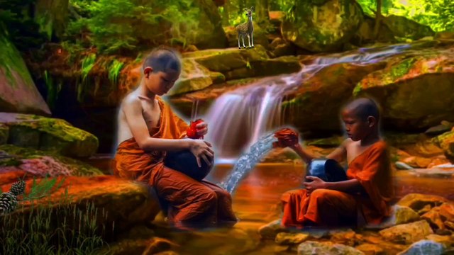 Water Sounds Relaxing Music with Beautiful Nature | Study Music, Sleeping Music, Yoga Music