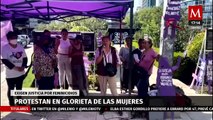 ‘Tenemos miedo de salir a la calle’; así protestaron mujeres en la ex Glorieta de Colón en CdMx