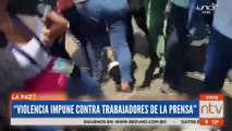 Violencia impune contra periodistas y dos trabajadores de la prensa en Santa Cruz