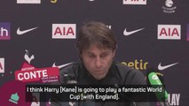 Conte calms England fans' fears over Kane fitness