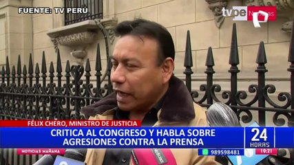 Félix Chero sobre denuncia por traición a la patria: “No tiene ningún fundamento”