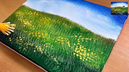 melukis pemandangan dengan mudah