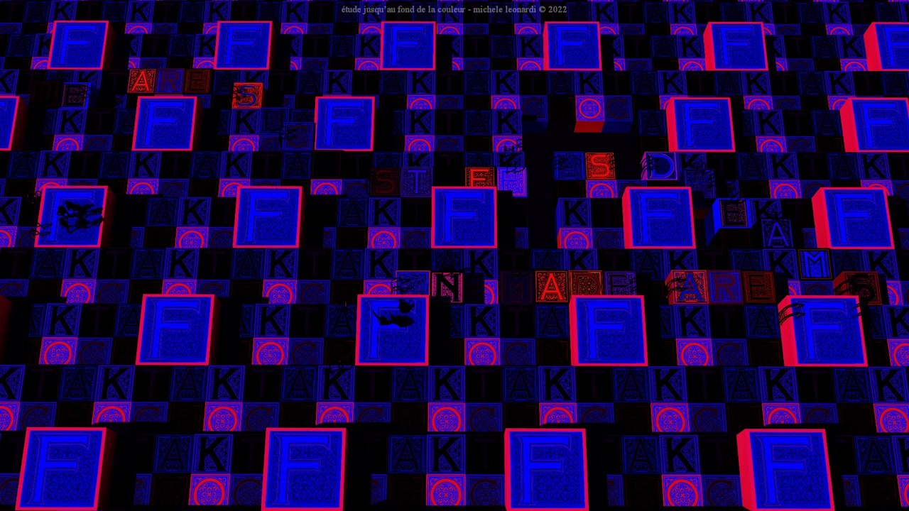 Voyage until to the end of the colour No. 6: F like William Shakespeare" - by Michele Leonardi - October 2022