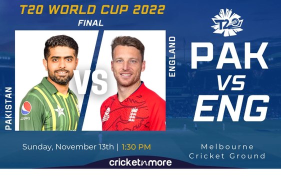 टी20 वर्ल्ड कप फाइनल: पाकिस्तान बनाम इंग्लैंड, मैच प्रीव्यू और फैंटेसी इलेवन