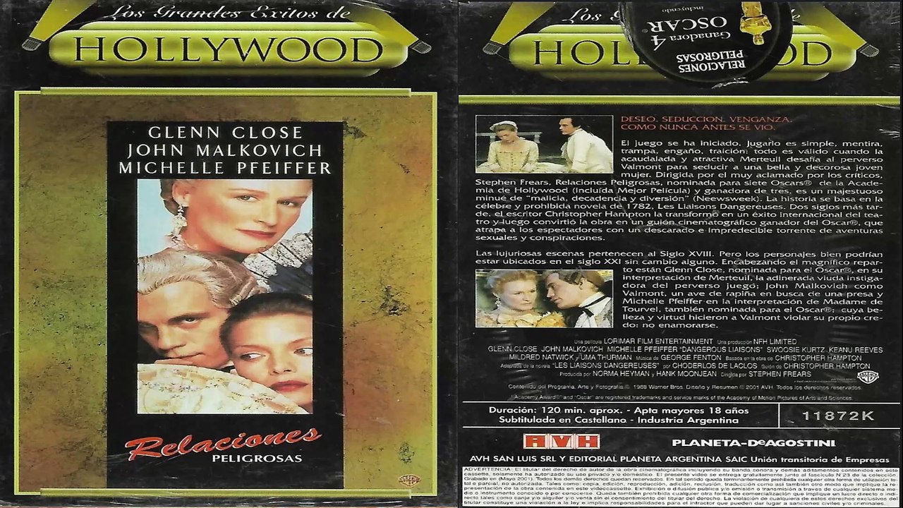 Relaciones Peligrosas 1988 Español  Doblaje Original Latino - Dangerous Liaisons