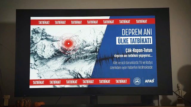 Türkiye genelinde 'çök kapan tutun' tatbikatı yapılacak
