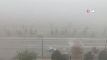 Sivas'ta yoğun sis etkili oldu
