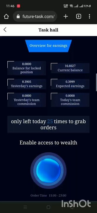 how to solve you have an order in progress problem in future task