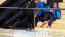 Mehmet Ali Erbil korkuttu! Kadıköy merdivenlerinde ayakkabısız...