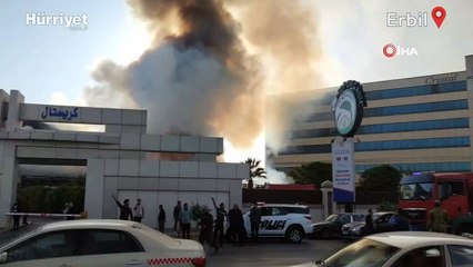 Erbil'de otel yangını
