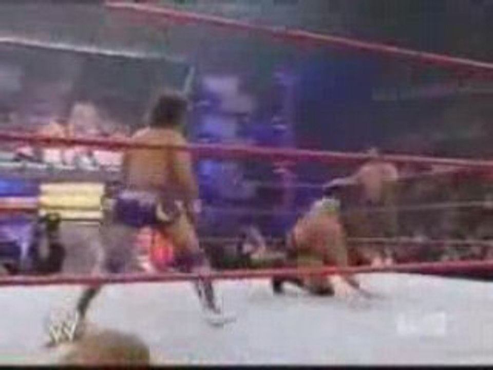 John cena & jeff hardy & carlito vs edge  orton & nitro 2of2