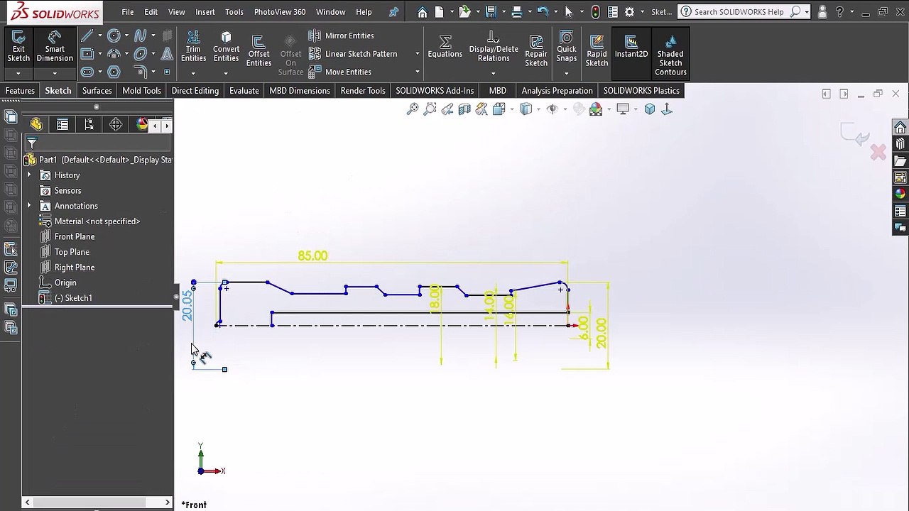 SolidWorks Tutorial Cannon Toy / 1.Body