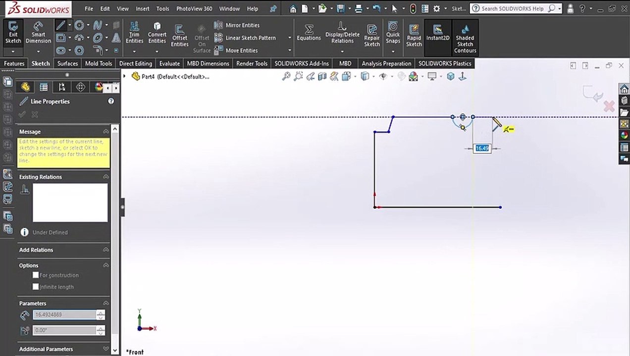 SolidWorks Tutorial Cannon Toy / 2.Wall