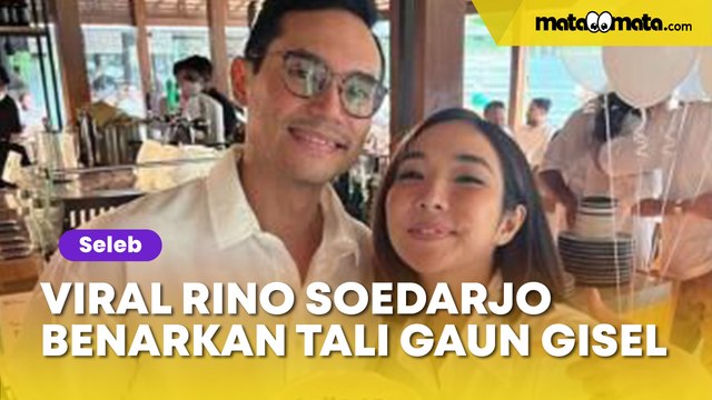 Viral Detik-detik Rino Soedarjo Benarkan Tali Gaun Gisella Anastasia: Gak Ada Rasa Malunya!