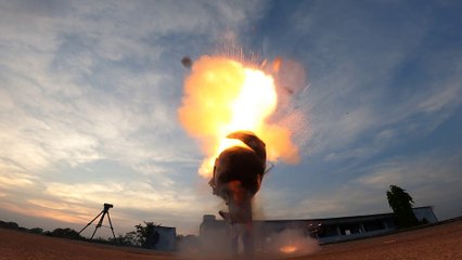  Skyshot vs Helmet Experiment in Telugu   స్కై షాట్ పైన హెల్మెట్.... Telugu Experiments