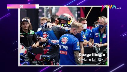 JUARA RACE 1 WSBK MANDALIKA, Toprak Kabur Disemprot Sampanye