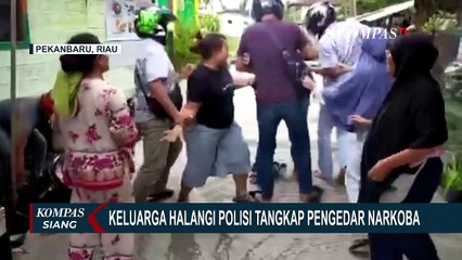 Melawan dan Berteriak, Tersangka Pengedar Narkoba di Pekanbaru Buat Kegaduhan Saat akan Ditangkap!