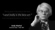 Andy Warhol As American Artist With Her Motivational Quotes | Motivational Quotes Hello World