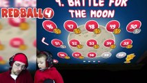 Chase & Dad play REDBALL 4! Battle for the Moon BOSS BATTLE!  Levels 56 - 60 (Part 8 Gameplay)