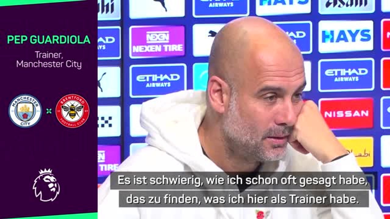 Pep: Schwierig, das zu finden, was ich hier habe