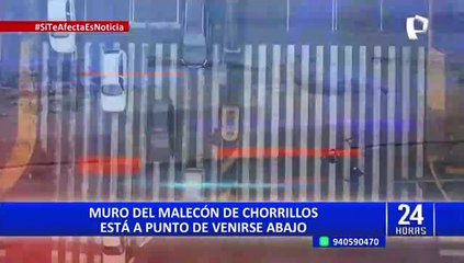 Chorrillos: Vecinos denuncian muro en mal estado que podría caer al acantilado