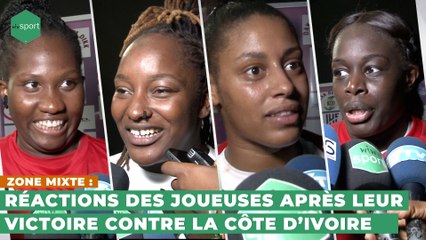 Zone mixte : Réactions des joueuses après leur victoire contre la Côte d’Ivoire
