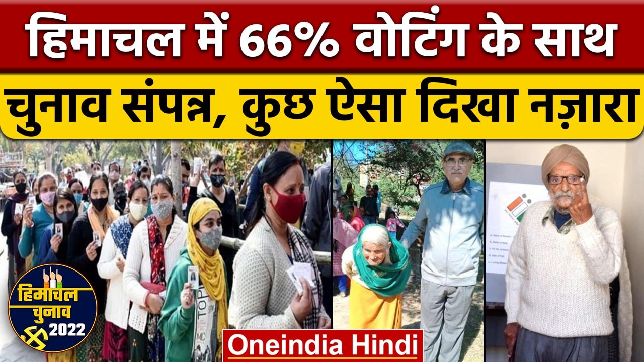 Himachal Election 2022: हिमाचल में चुनाव संपन्न, 66% हुई वोटिंग | वनइंडिया हिंदी |*Politics