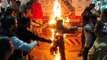 BJP workers burnt effigies of Mamta Banerjee and Akhil Giri