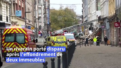 Deux immeubles s'effondrent en plein centre de Lille