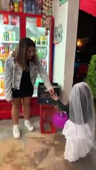 Nun Knocks Girl Off Her Feet