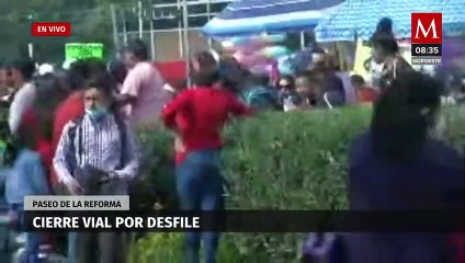 Cierran vialidad por desfile en Paseo de la Reforma