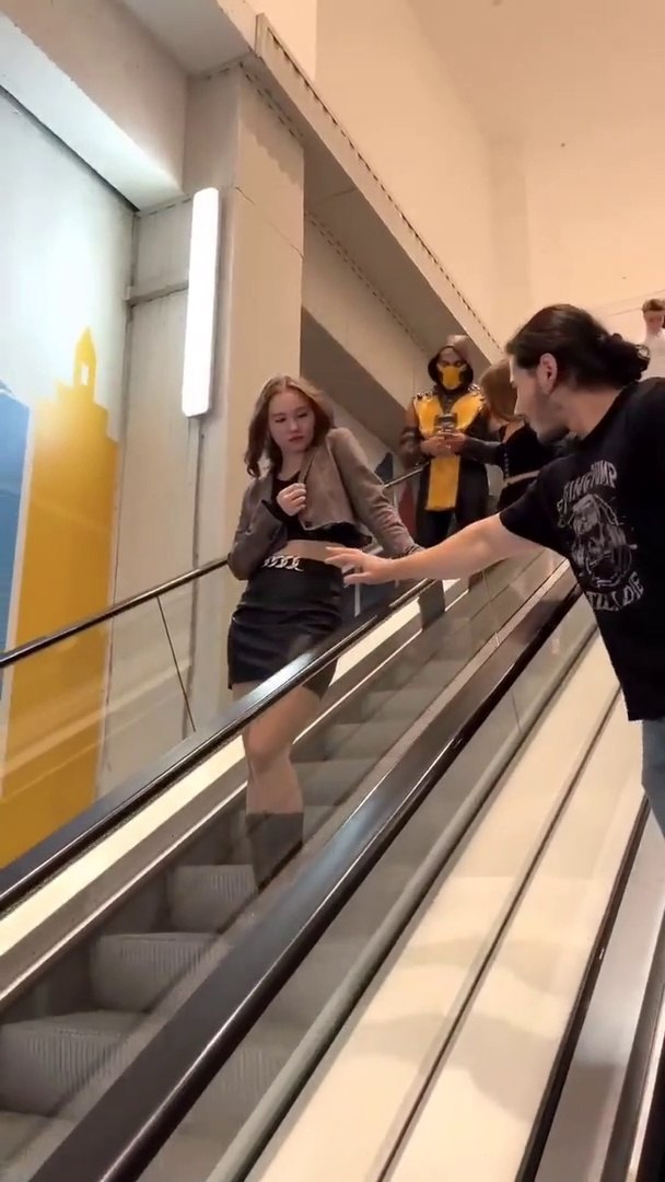 Celebrities in the mall