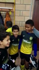 U9 : Scène de joie dans les vestiaires de l'île Lacroix ! 12/10/22