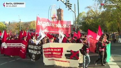 Протест в Берлине против растущей инфляции