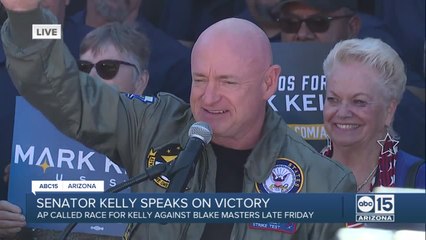 FULL SPEECH: Mark Kelly delivers victory speech following AP call of Arizona Senate race
