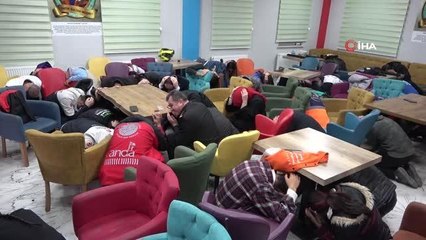 Kırıkkale'de "çök-kapan-tutun" tatbikatı