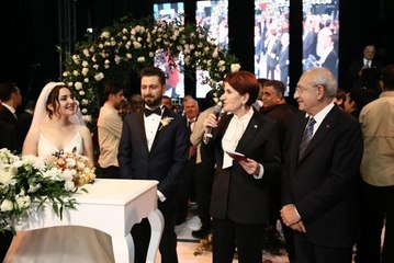 Kemal Kılıçdaroğlu ve Meral Akşener nikah şahidi oldu